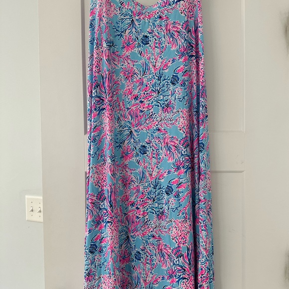 Lilly Pulitzer Dresses & Skirts - Blue & Pink Floral Maxi Skirt - Women